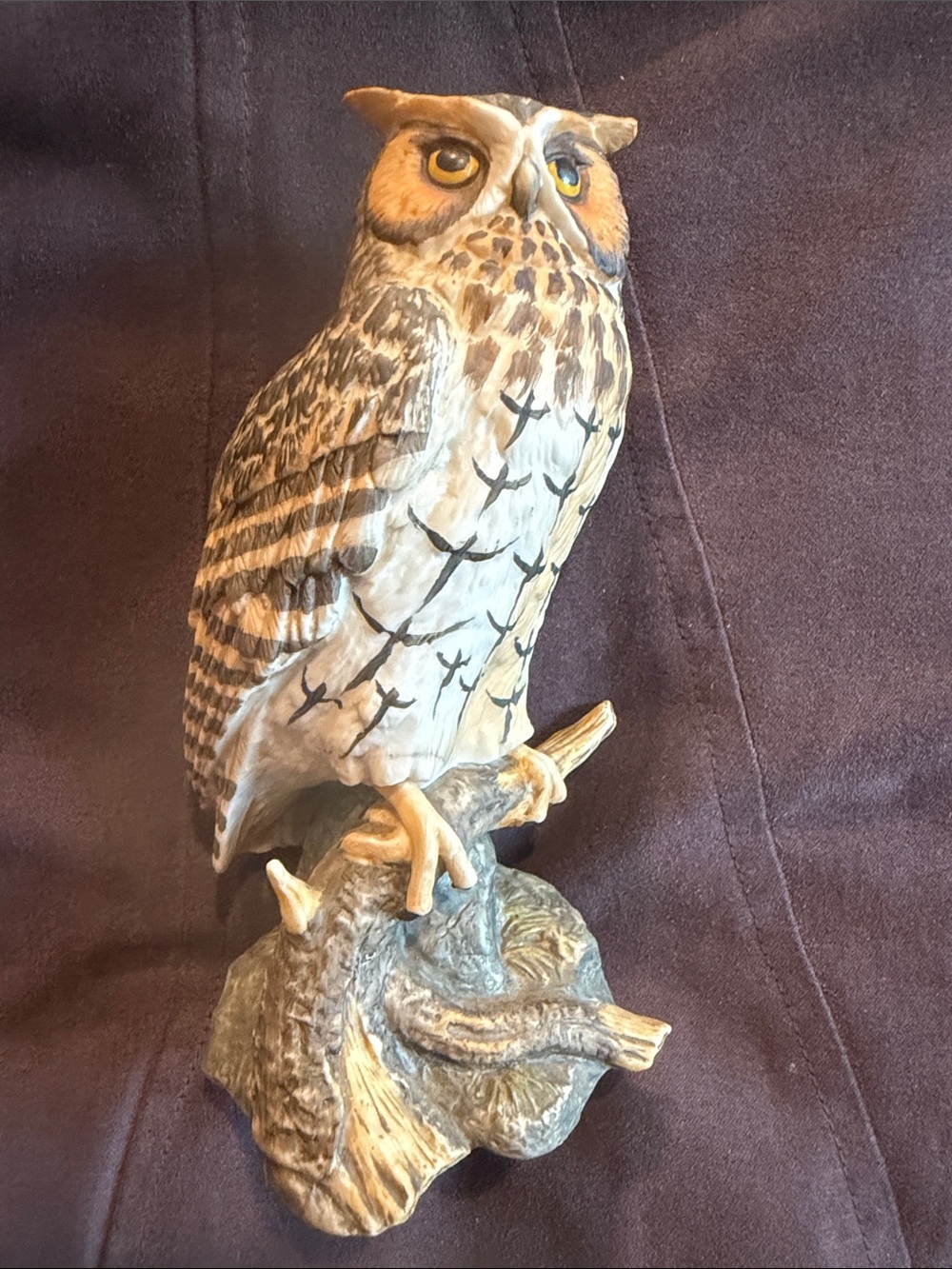 Vintage Maruri porcelain long eared owl - Dornberger.